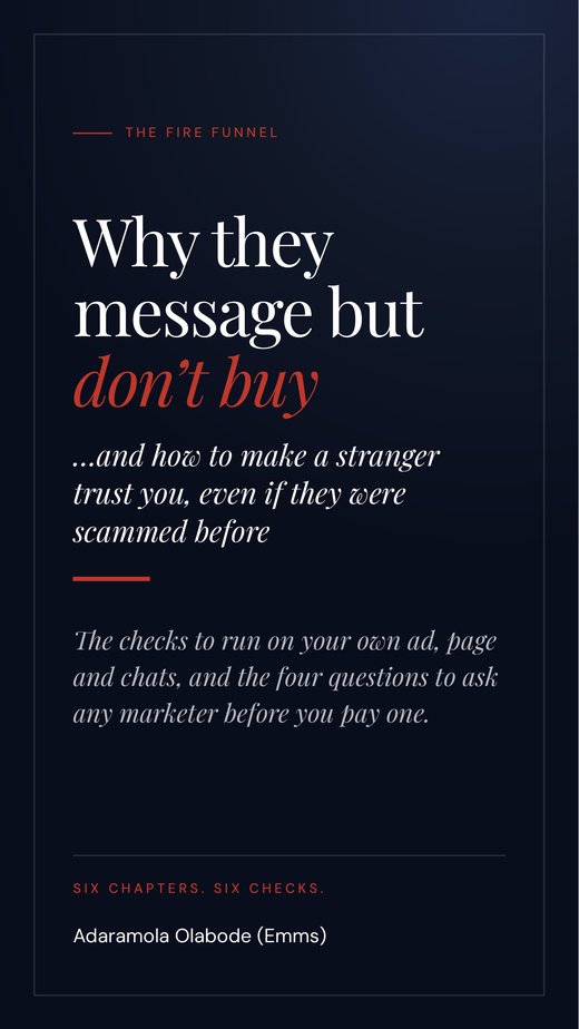 The cover of Why they message but don’t buy